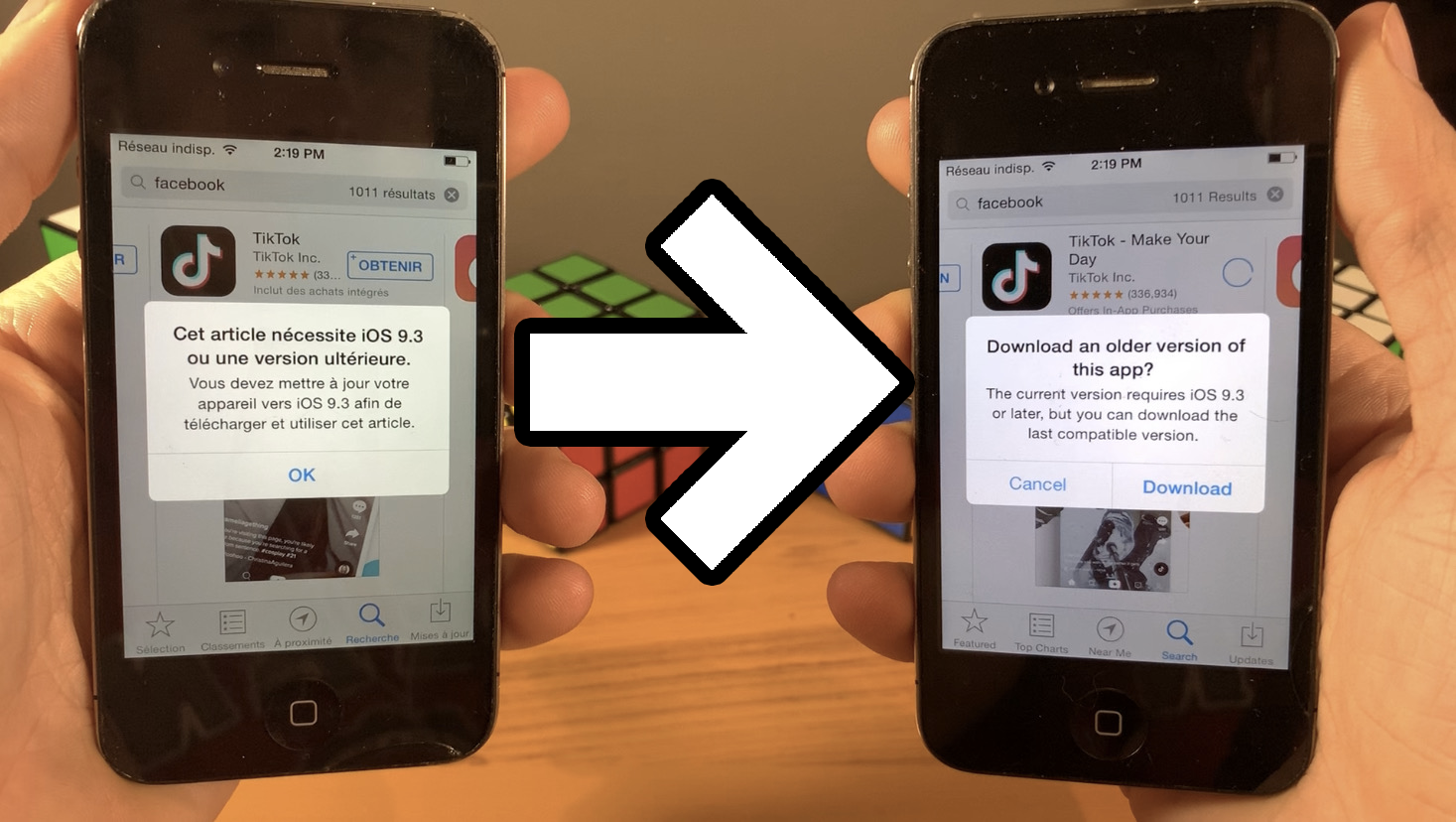 Comment télécharger des applications sur de vieux appareils (versions non compatibles)