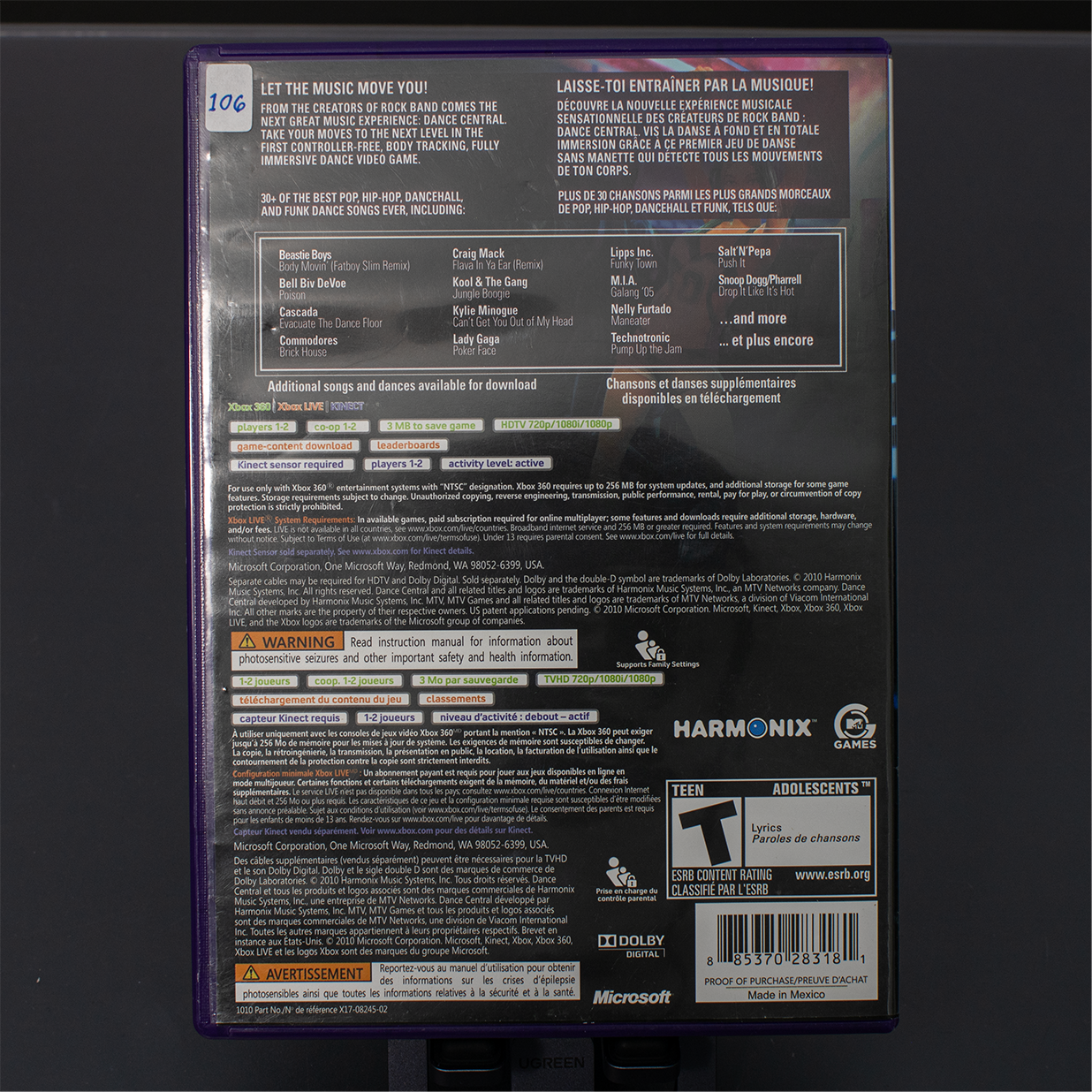 Dance Central - Xbox 360 Game