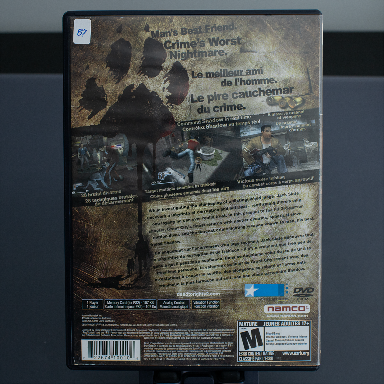 Dead to Rights - PS2 Game