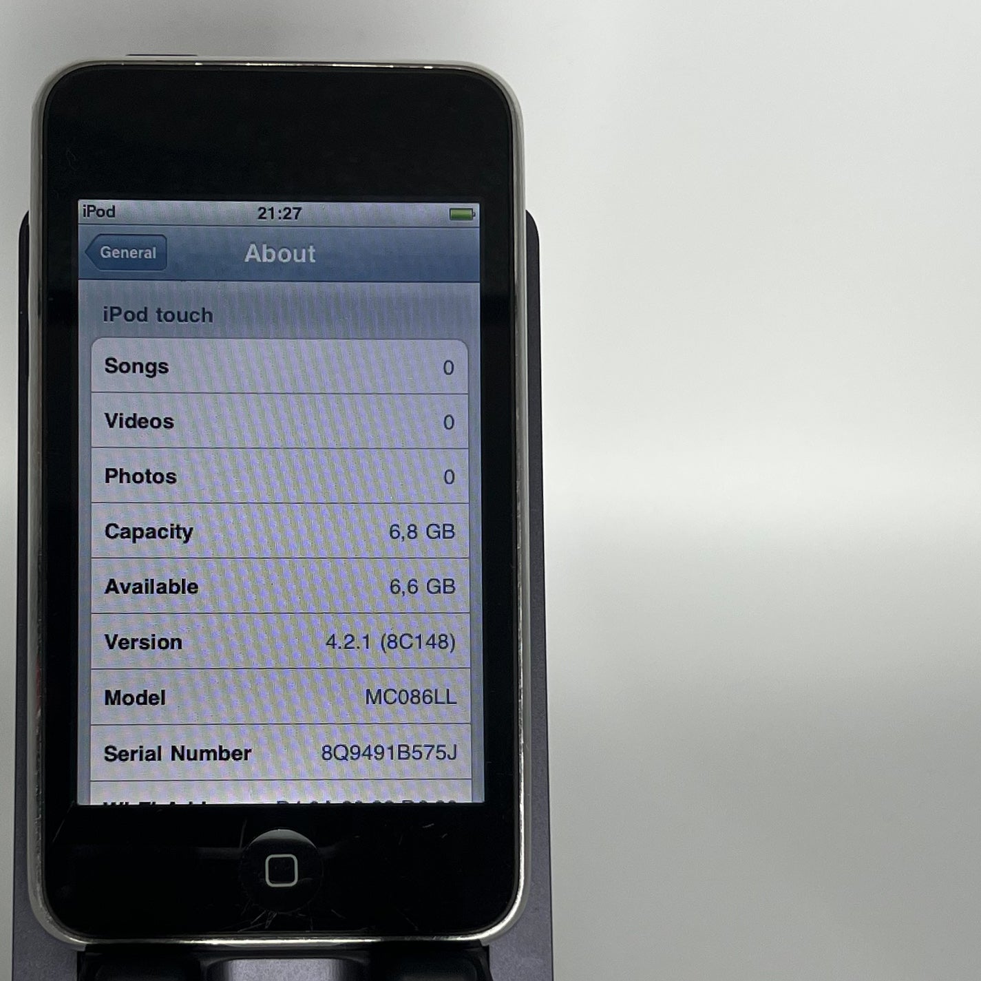 iPod Touch 2 - 8 GB - Funciona bien - iOS 4.2.1