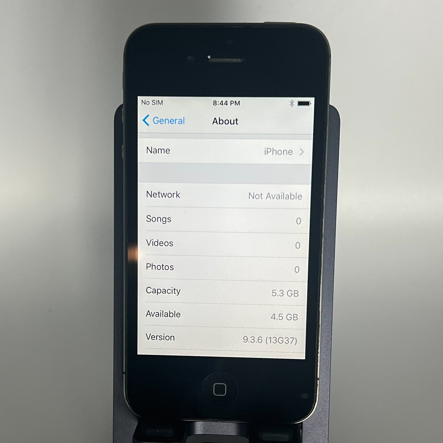 iPhone 4S - Débloqué - Fonctionne parfaitement - 8 Go - iOS 9.3.6 - Batterie à 93 %