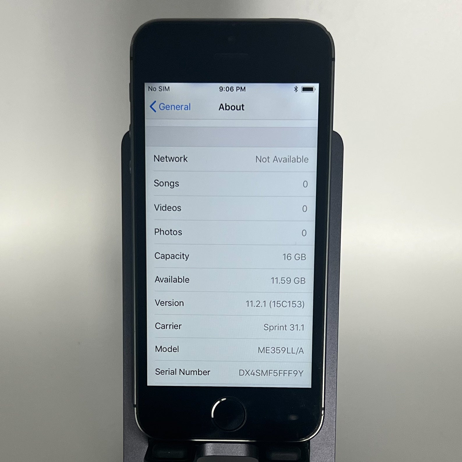 iPhone 5S - iOS 11.2.1 - Débloqué - 16 Go - Batterie à 71 %