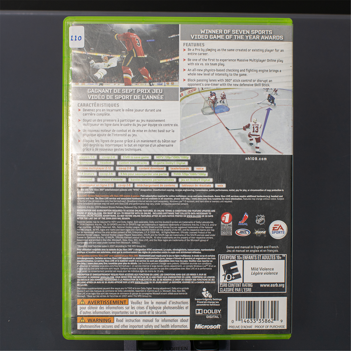 NHL 09 - Jeu Xbox 360