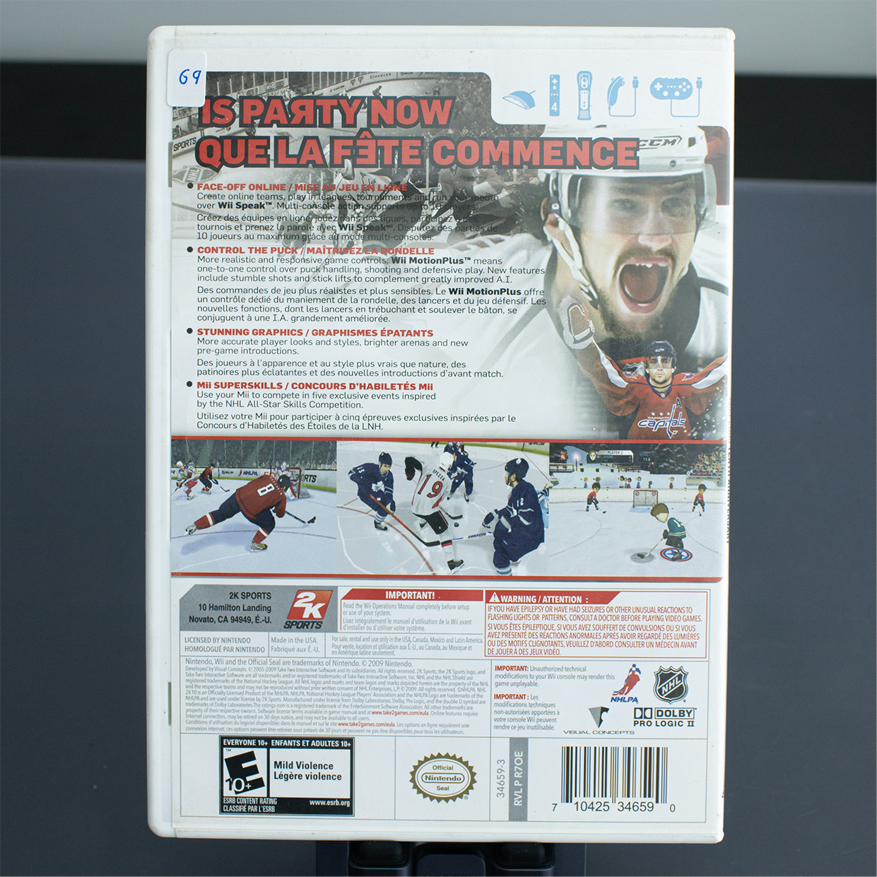 NHL 2K10 - Jeu Wii