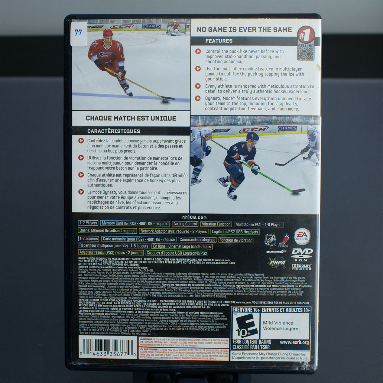 NHL08 - Juego de PS2