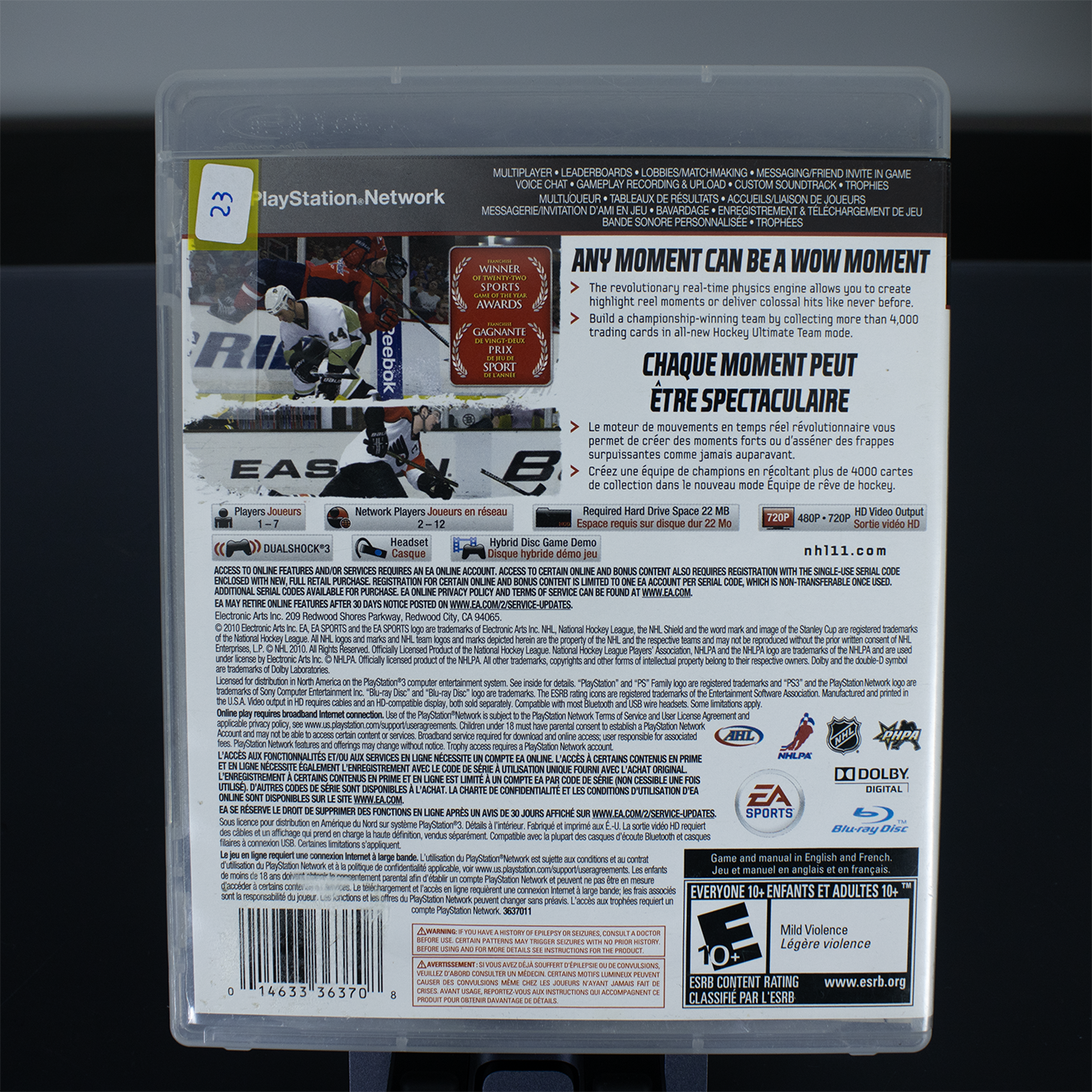 NHL11 - Jeu PS3