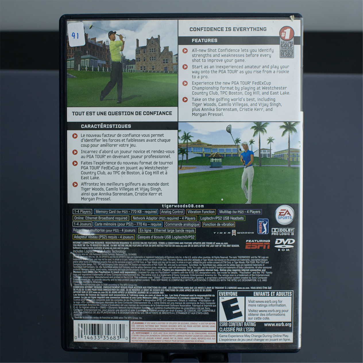 Tiger Woods PGA Tour 08 - Jeu PS2