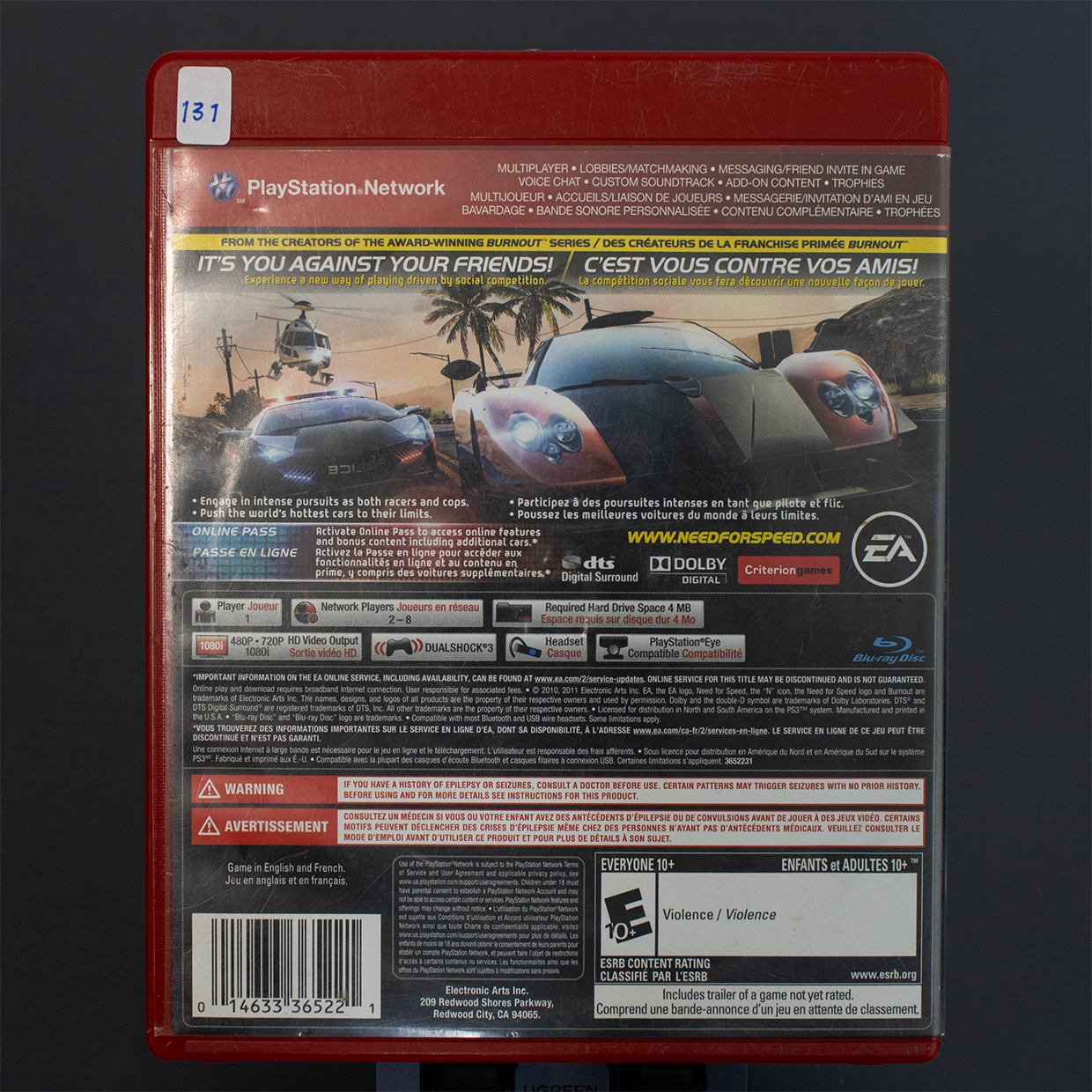 Need For Speed: Hot Pursuit - Juego de PS3