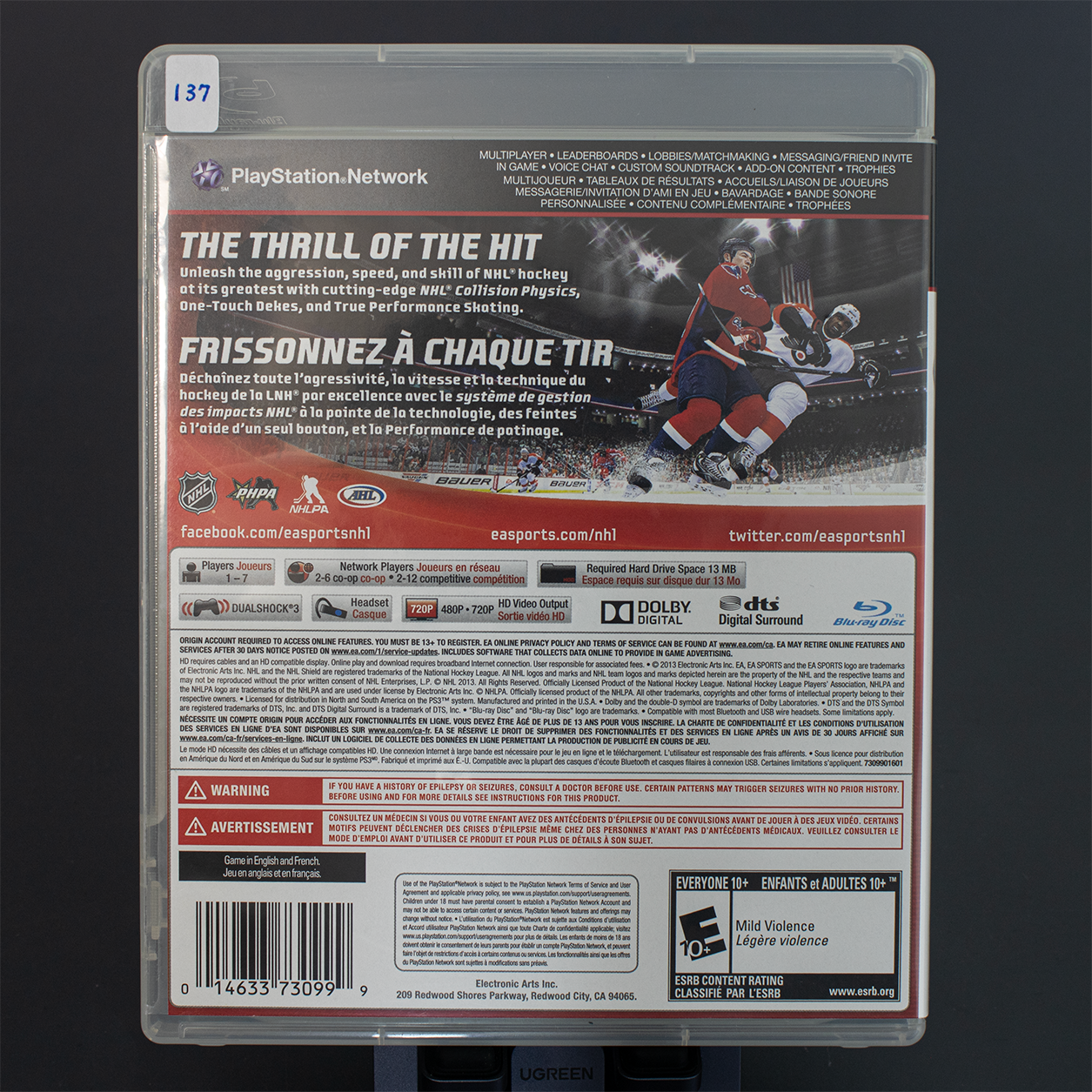 NHL14 - PS3 Game