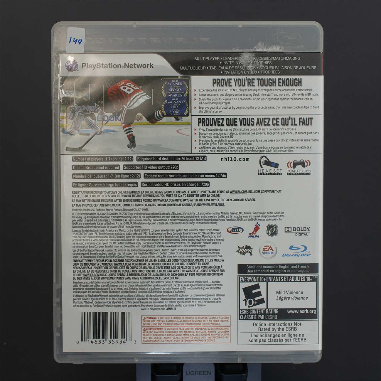 NHL10 - Juego de PS3