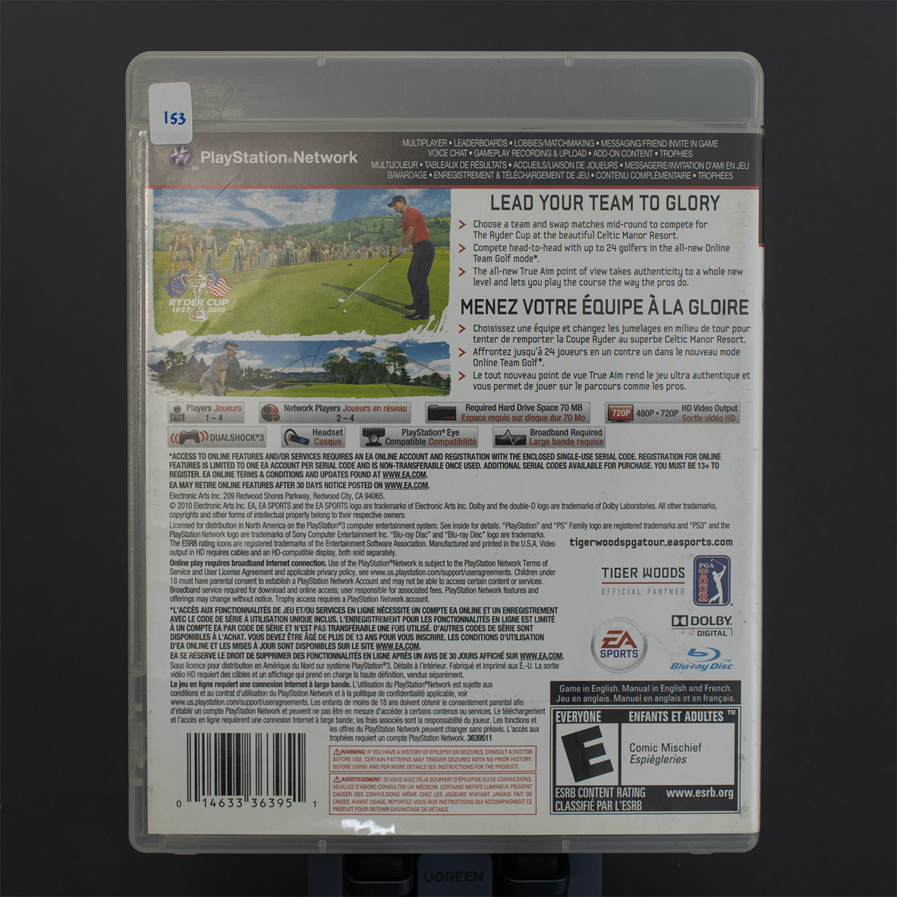 Tiger Woods PGA Tour 11 - Juego de PS3