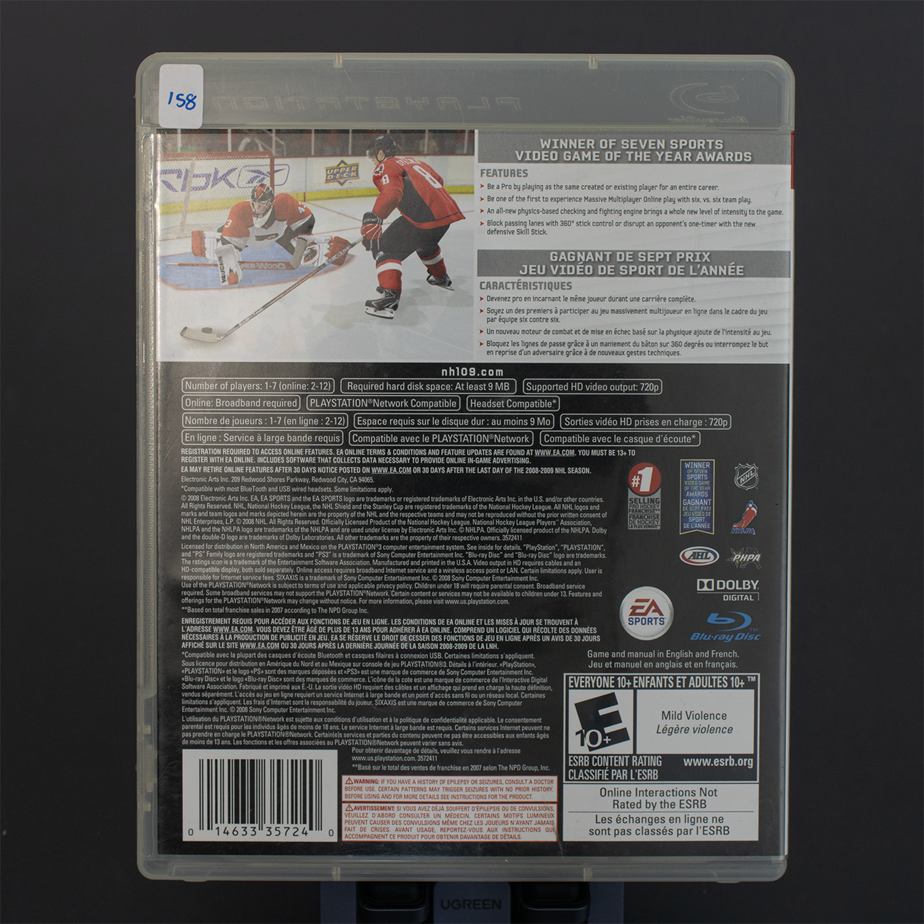 NHL09 - Juego de PS3