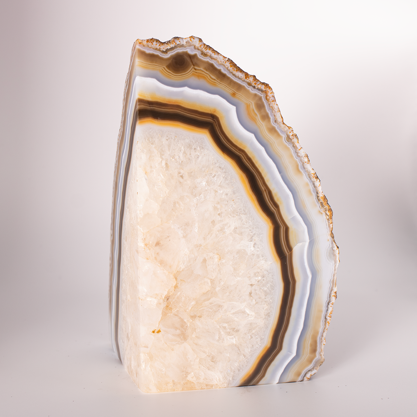 Agate - Polished - 8.5 x 7.1 x 14.0 cm - 956 g